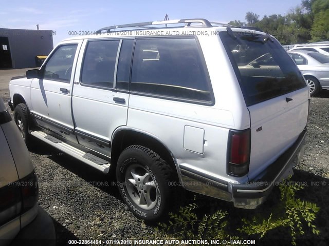 1GNDT13W9P2167400 - 1993 CHEVROLET BLAZER S10 WHITE photo 3