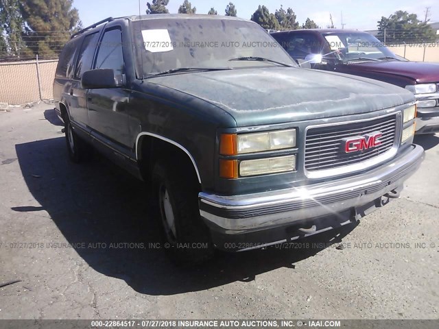 1GKFK16K7SJ766991 - 1995 GMC SUBURBAN K1500 GREEN photo 1