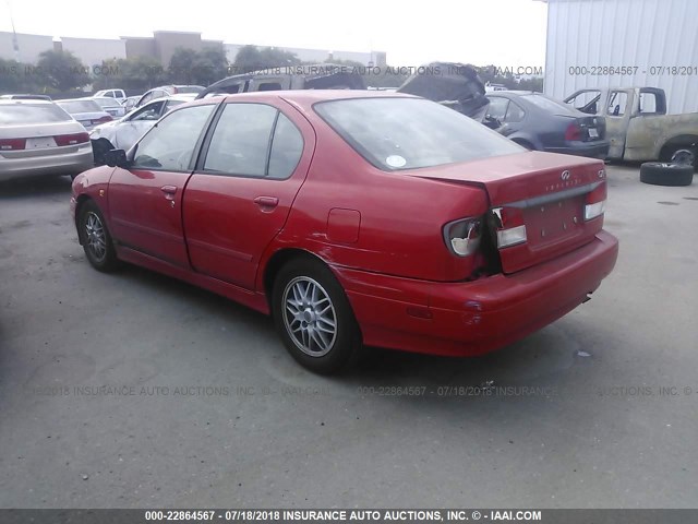 JNKCP11A1XT004345 - 1999 INFINITI G20 RED photo 3