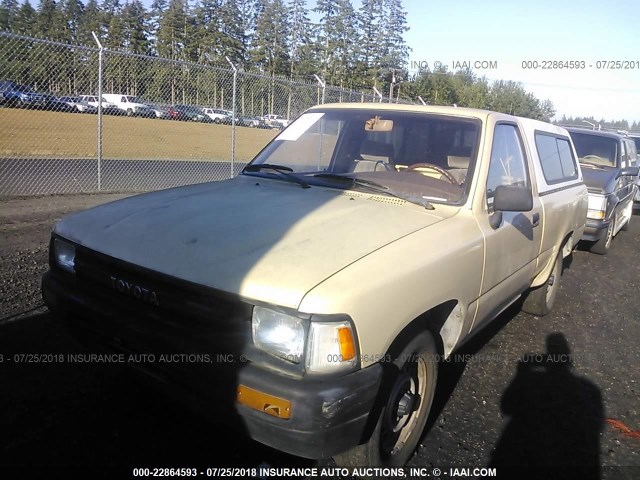 JT4RN81PXK5041292 - 1989 TOYOTA PICKUP 1/2 TON SHORT WHEELBASE DLX TAN photo 2