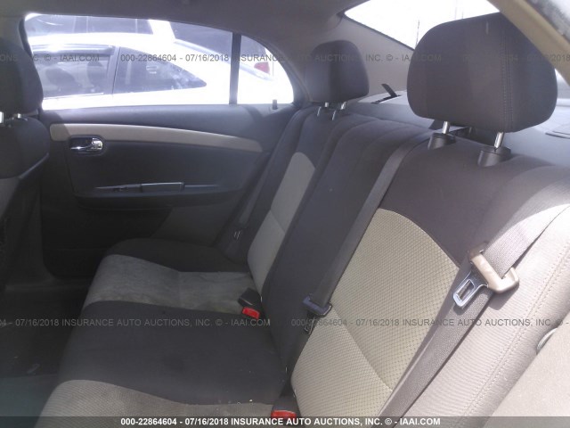 1G1ZG57B09F140186 - 2009 CHEVROLET MALIBU LS ოქროსფერი ფოტო 8