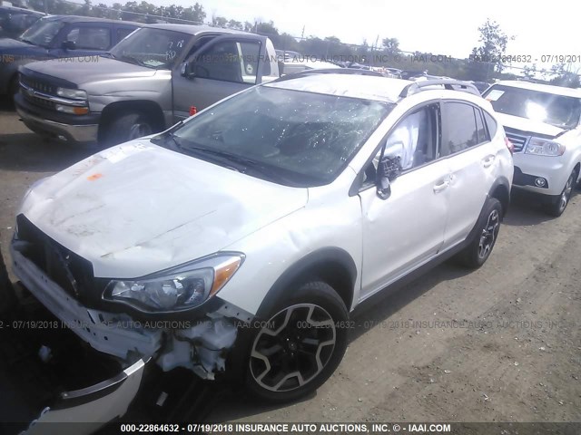 JF2GPADC5G8319749 - 2016 SUBARU CROSSTREK PREMIUM თეთრი ფოტო 2