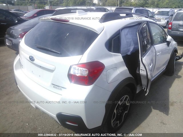 JF2GPADC5G8319749 - 2016 SUBARU CROSSTREK PREMIUM თეთრი ფოტო 4