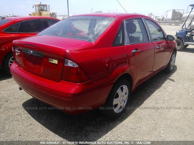 1FAFP34N27W361174 - 2007 FORD FOCUS ZX4/S/SE/SES 红色 照片 4