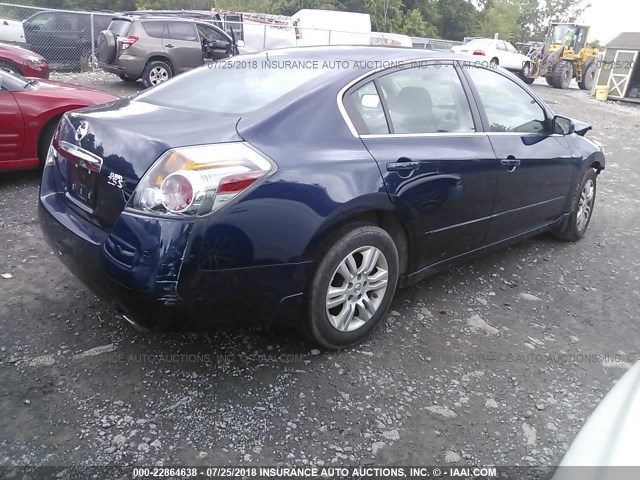 1N4AL2APXBN512203 - 2011 NISSAN ALTIMA S BLUE photo 4