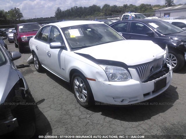 1MEHM42W08G626388 - 2008 MERCURY SABLE PREMIER WHITE photo 1