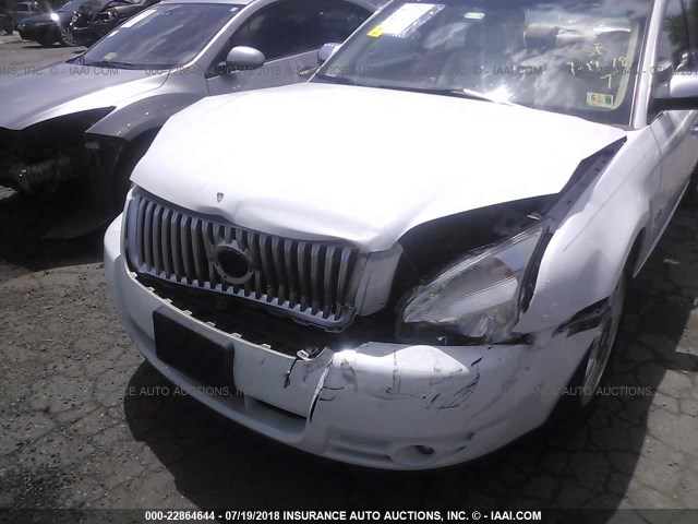 1MEHM42W08G626388 - 2008 MERCURY SABLE PREMIER WHITE photo 6