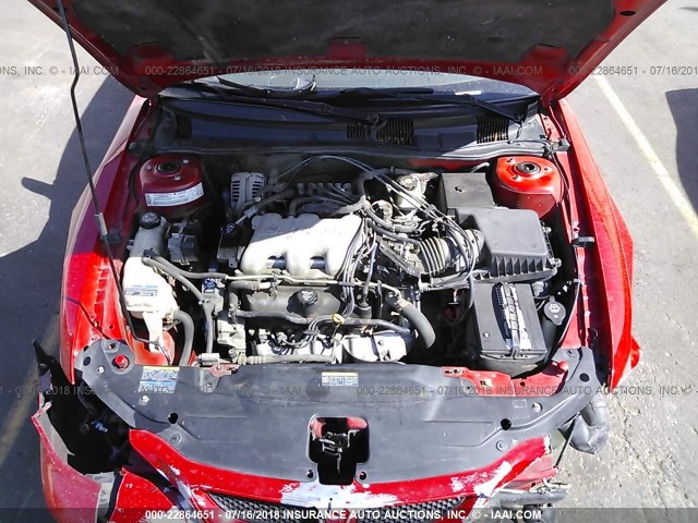 1G2NF52E74M665863 - 2004 PONTIAC GRAND AM SE1 RED photo 10