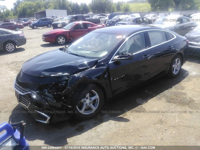 1G1ZC5ST1GF194184 - 2016 CHEVROLET MALIBU LS 黑色 照片 2