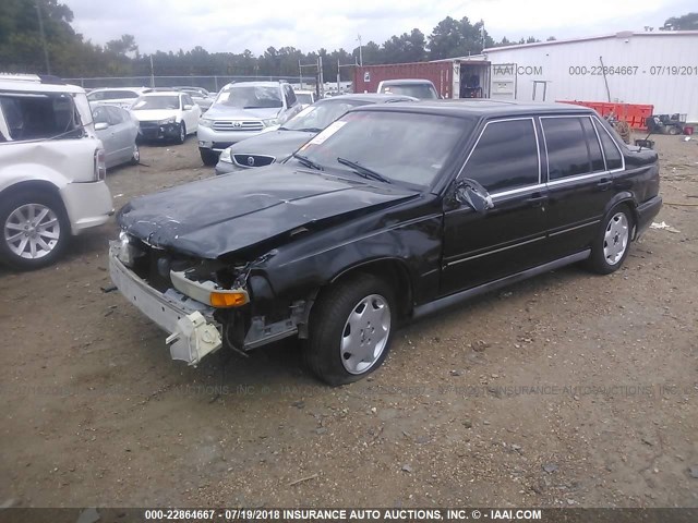 YV1KS9603V1121230 - 1997 VOLVO 960 BLACK photo 2