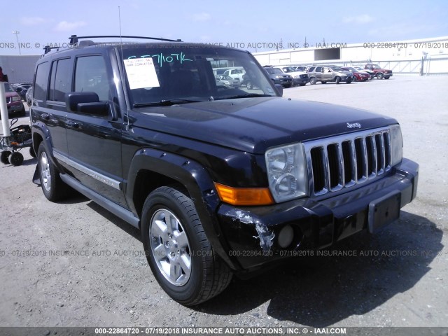 1J8HH58226C365942 - 2006 JEEP COMMANDER LIMITED BLACK photo 1