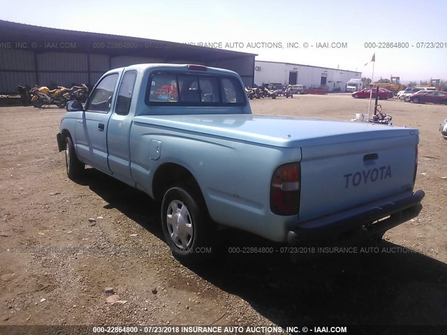 4TAUN53BXSZ006122 - 1995 TOYOTA TACOMA XTRACAB BLUE photo 3