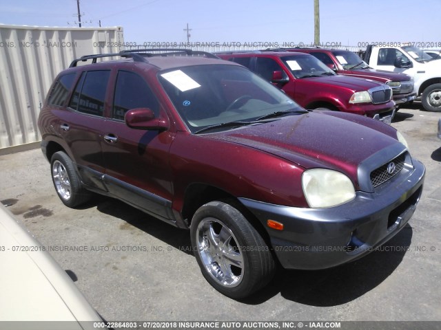 KM8SC83D61U015220 - 2001 HYUNDAI SANTA FE GLS/LX RED photo 1