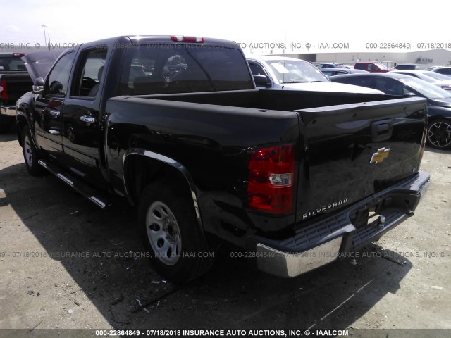 3GCEC13C58G129514 - 2008 CHEVROLET SILVERADO C1500 BLACK photo 3