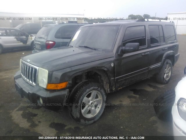 1J8HG58N66C149265 - 2006 JEEP COMMANDER LIMITED BLACK photo 2