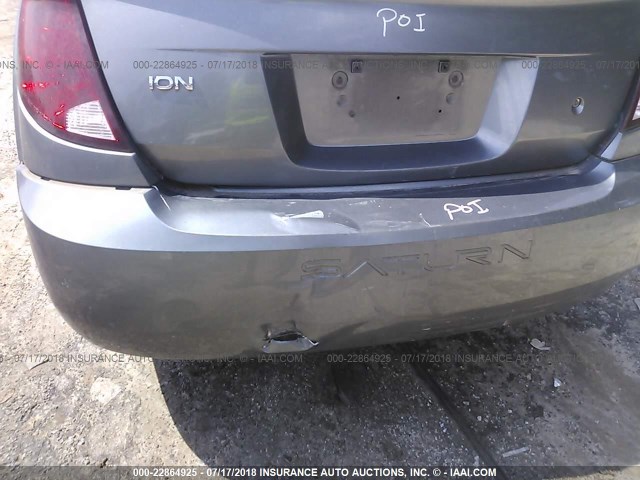 1G8AJ55F16Z204784 - 2006 SATURN ION LEVEL 2 GRAY photo 6