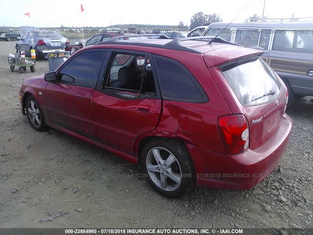 JM1BJ245631105051 - 2003 MAZDA PROTEGE PR5 RED photo 3