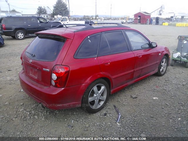 JM1BJ245631105051 - 2003 MAZDA PROTEGE PR5 红色 照片 4
