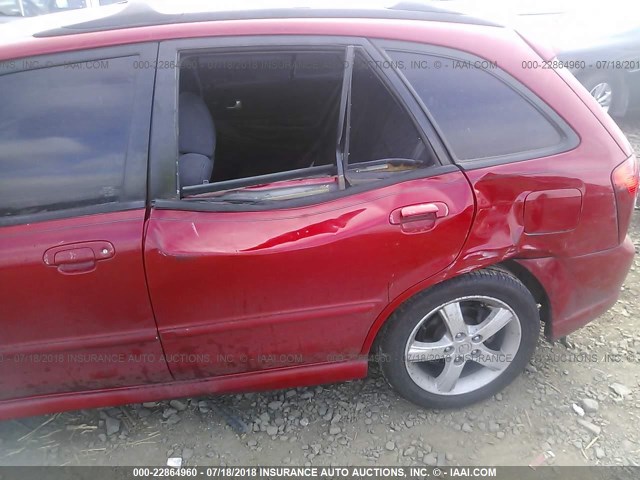 JM1BJ245631105051 - 2003 MAZDA PROTEGE PR5 红色 照片 6