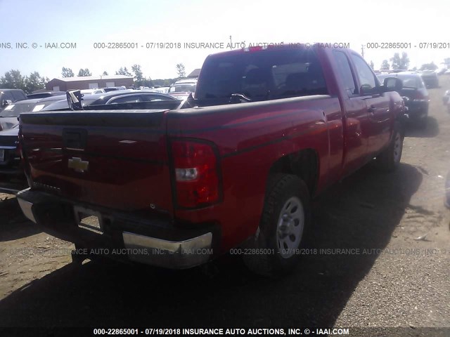 1GCRKPE7XDZ322372 - 2013 CHEVROLET SILVERADO K1500 RED photo 4