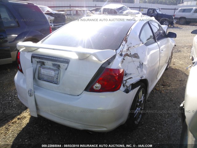 JTKDE167X50043032 - 2005 TOYOTA SCION TC 白色 照片 4