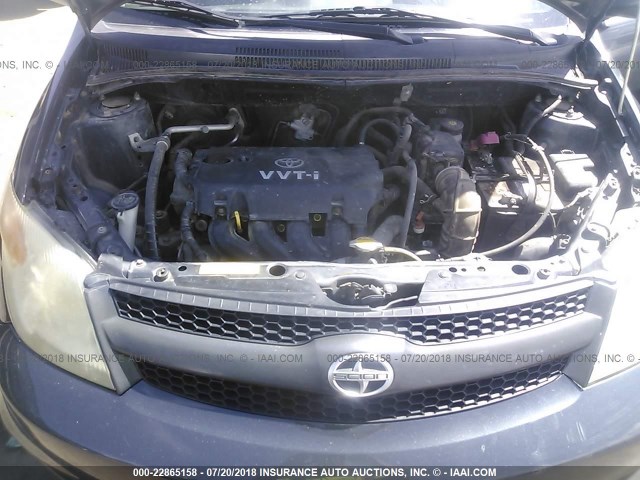 JTKKT604X60168557 - 2006 TOYOTA SCION XA GRAY photo 10