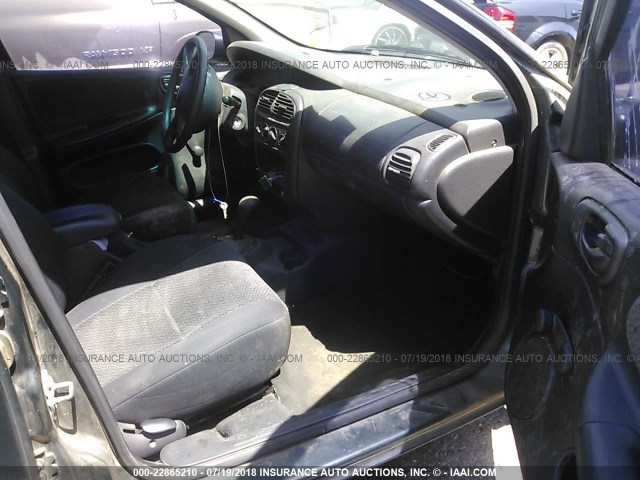 1B3ES26C22D561066 - 2002 DODGE NEON GRAY photo 5