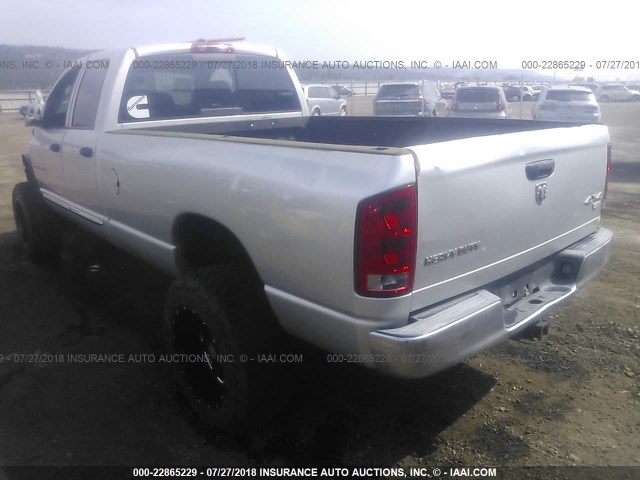 3D7KS28C25G823728 - 2005 DODGE RAM 2500 ST/SLT SILVER photo 3