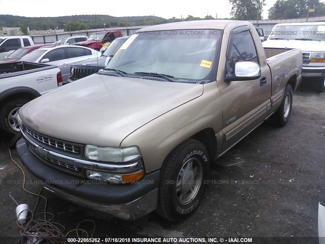 1GCEC14V01Z149448 - 2001 CHEVROLET SILVERADO C1500 GOLD photo 2