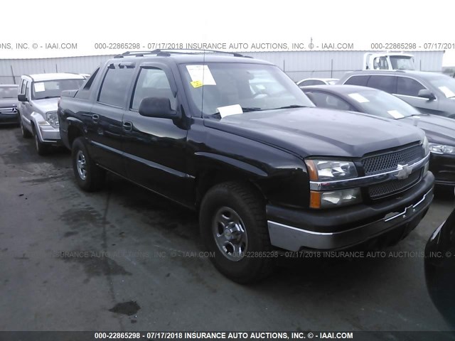 3GNEC12T14G149455 - 2004 CHEVROLET AVALANCHE C1500 BLACK photo 1