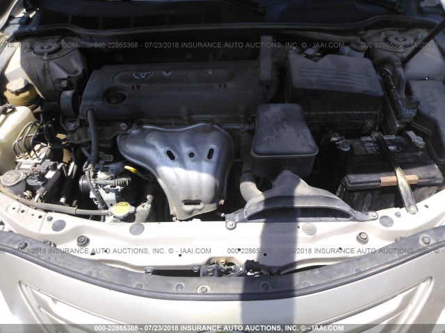 4T1BE46K57U654890 - 2007 TOYOTA CAMRY NEW GENERAT CE/LE/XLE/SE GOLD photo 10