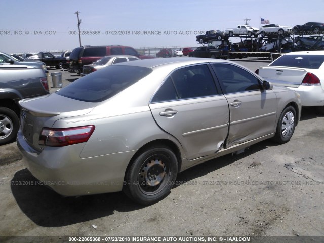 4T1BE46K57U654890 - 2007 TOYOTA CAMRY NEW GENERAT CE/LE/XLE/SE GOLD photo 4
