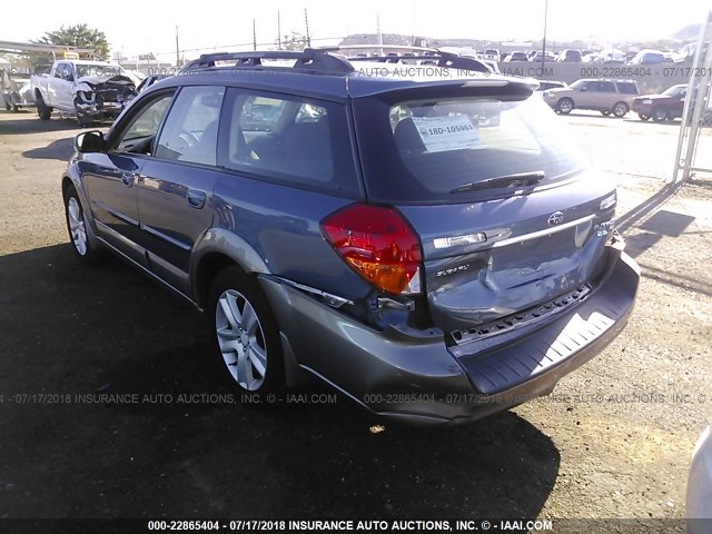 4S4BP68C554325776 - 2005 SUBARU LEGACY OUTBACK 2.5 XT BLUE photo 3