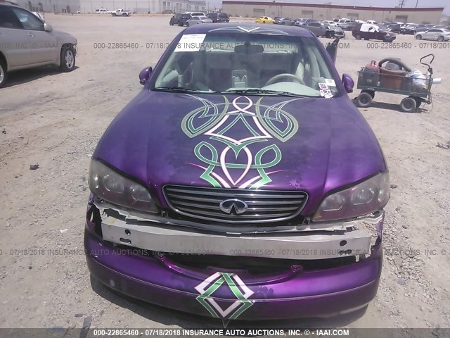 JNKDA31AX2T000160 - 2002 INFINITI I35 PURPLE photo 6