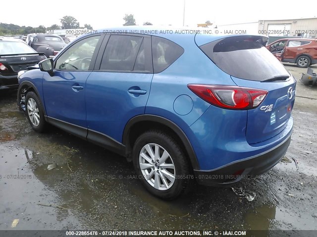 JM3KE4CE1D0146560 - 2013 MAZDA CX-5 TOURING BLUE photo 3