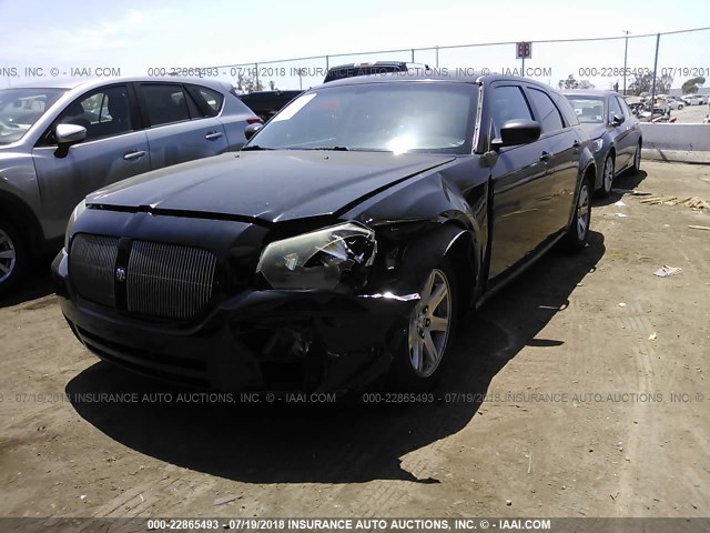 2D4FV48T55H610970 - 2005 DODGE MAGNUM SE BLACK photo 2