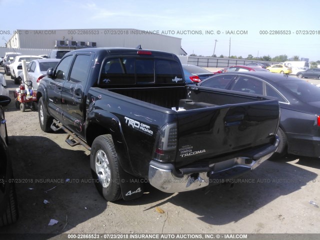 5TFLU4ENXDX065996 - 2013 TOYOTA TACOMA DOUBLE CAB BLACK photo 3