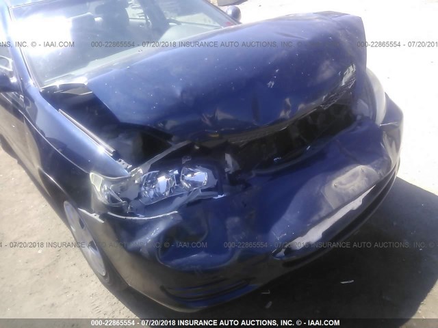4T1BE32K94U348402 - 2004 TOYOTA CAMRY LE/XLE/SE BLUE photo 6