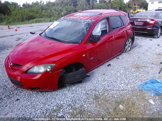 JM1BK343371662538 - 2007 MAZDA 3 HATCHBACK RED photo 6