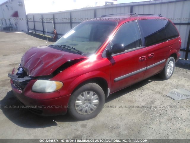 1A4GP45R66B549654 - 2006 CHRYSLER TOWN & COUNTRY  RED photo 2