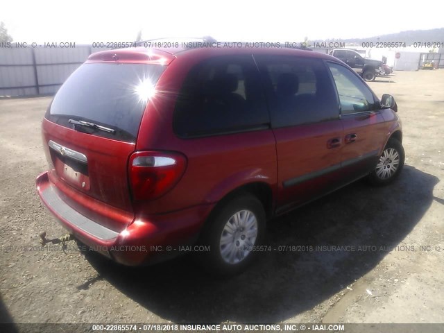 1A4GP45R66B549654 - 2006 CHRYSLER TOWN & COUNTRY  RED photo 4