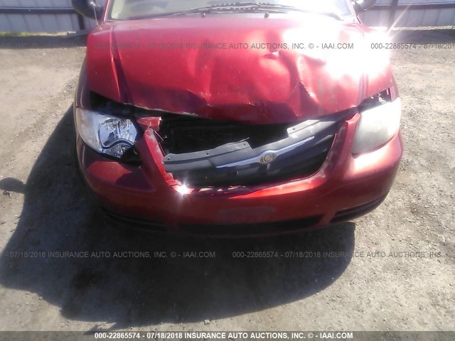 1A4GP45R66B549654 - 2006 CHRYSLER TOWN & COUNTRY  RED photo 6