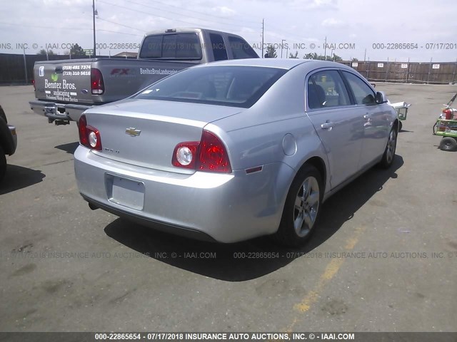 1G1ZC5EB9AF275220 - 2010 CHEVROLET MALIBU 1LT 银色 照片 4