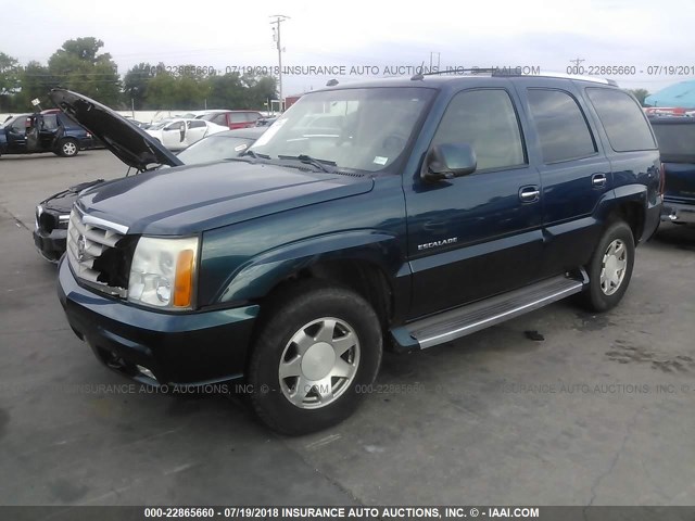 1GYEK63N45R257847 - 2005 CADILLAC ESCALADE LUXURY BLUE photo 2