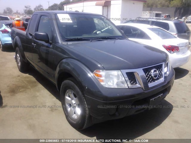 1N6BD0CT9DN750201 - 2013 NISSAN FRONTIER S/SV GRAY photo 1
