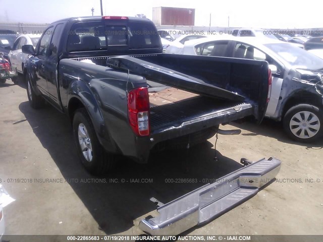 1N6BD0CT9DN750201 - 2013 NISSAN FRONTIER S/SV GRAY photo 3
