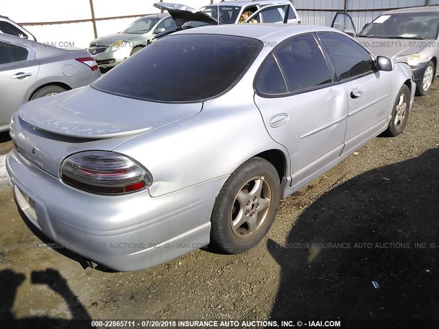 1G2WR5211XF249180 - 1999 PONTIAC GRAND PRIX GTP SILVER photo 4