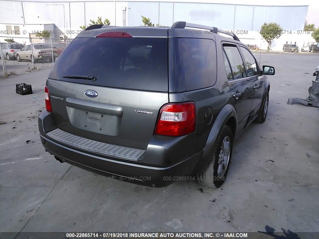 1FMDK03146GA05763 - 2006 FORD FREESTYLE LIMITED GRAY photo 4