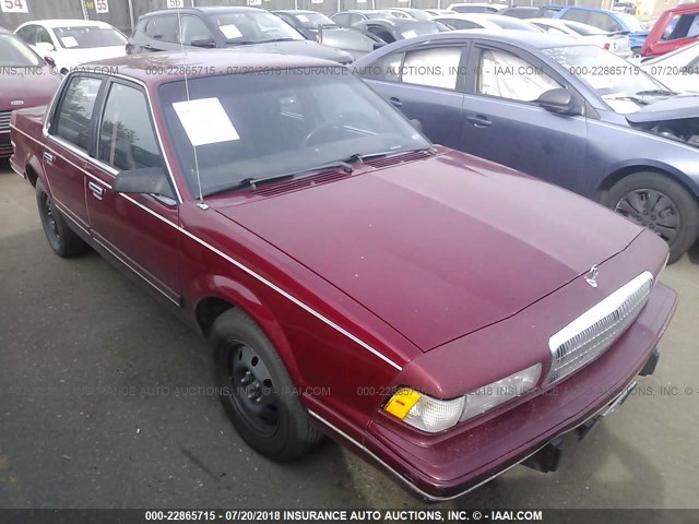 1G4AG54N4P6404134 - 1993 BUICK CENTURY SPECIAL MAROON photo 1