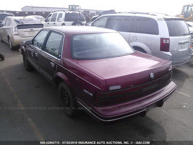 1G4AG54N4P6404134 - 1993 BUICK CENTURY SPECIAL MAROON photo 3